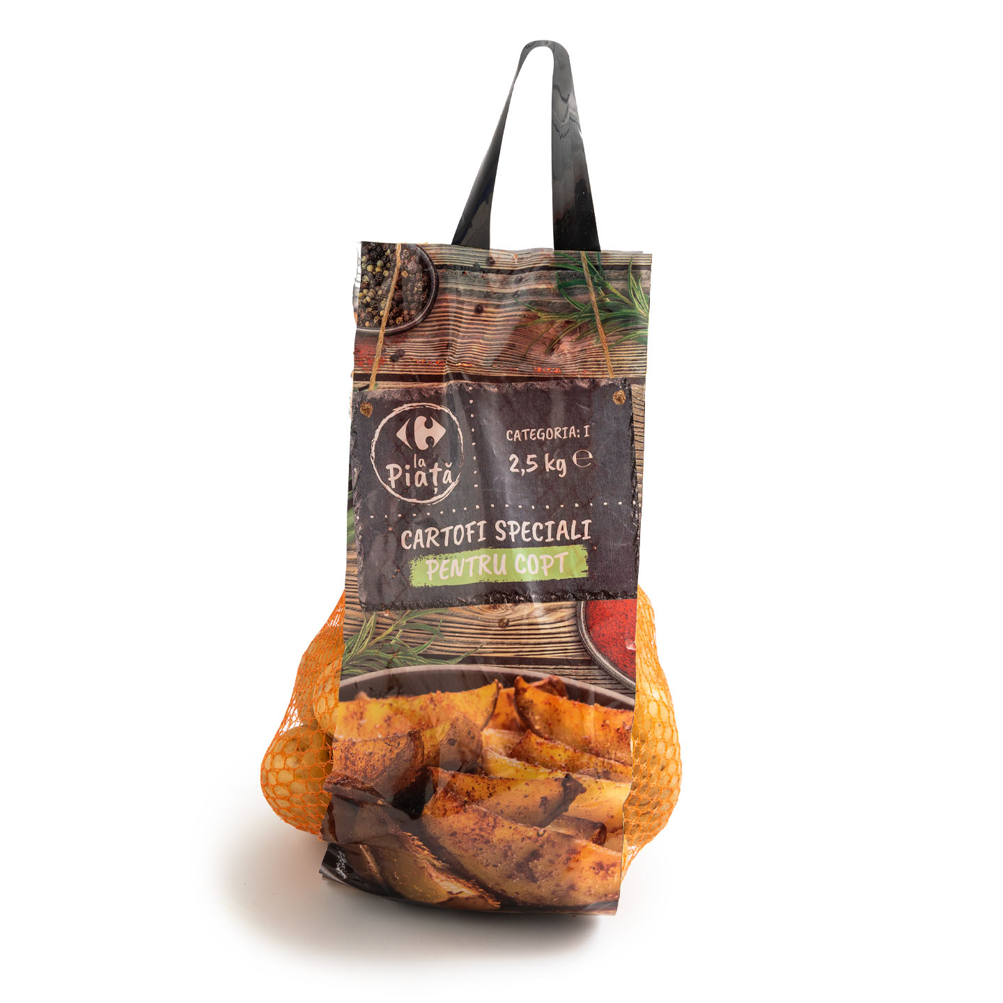 Cartofi pentru copt Carrefour La Piață 2.5kg, calitatea I, calibru 40mm+