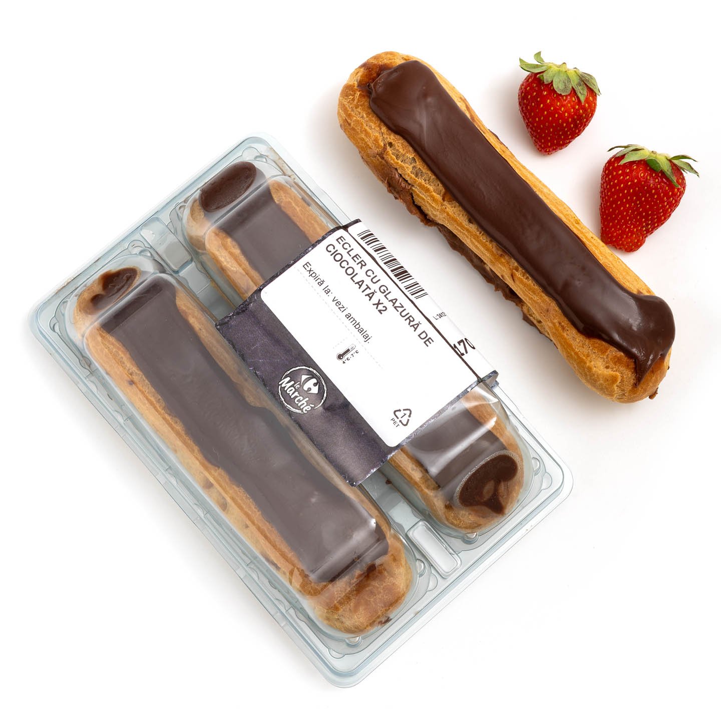 Ecler cu glazură de ciocolată Carrefour La Piață 170g