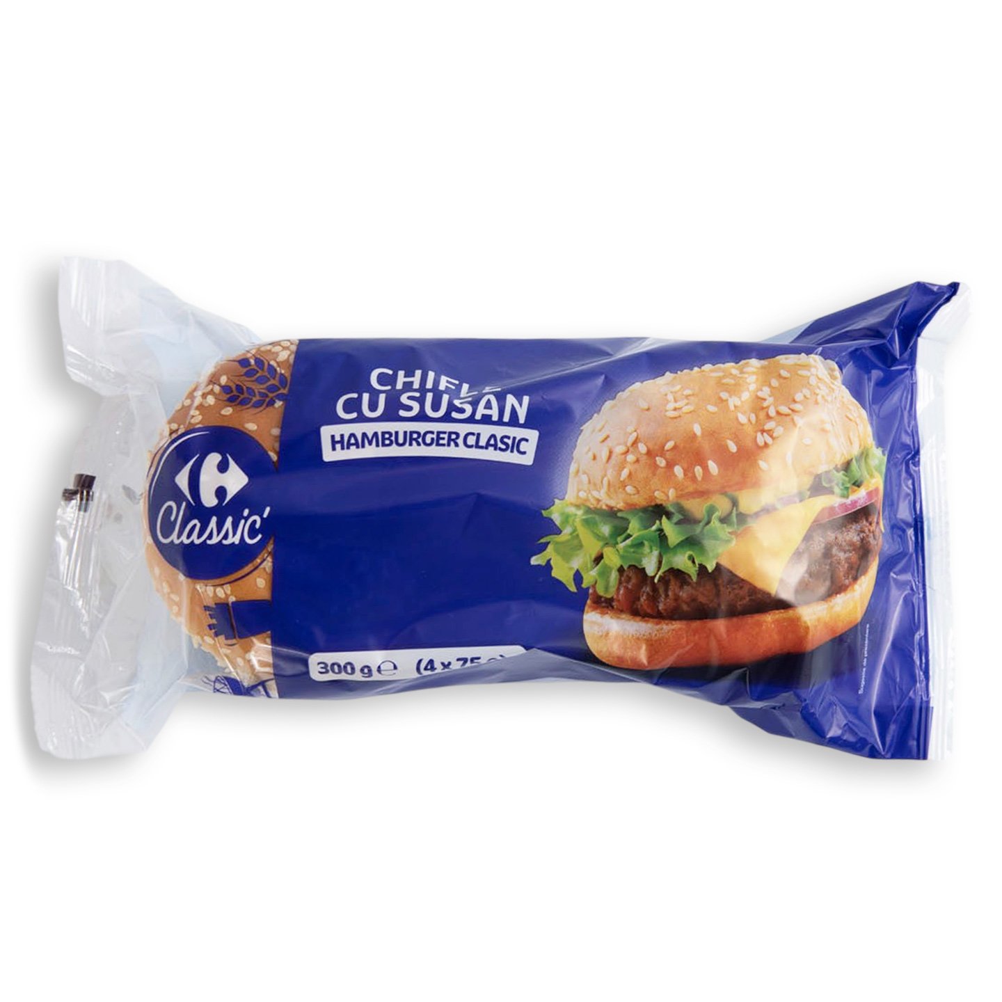 Chifle cu susan pentru hamburger Carrefour Classic 300g