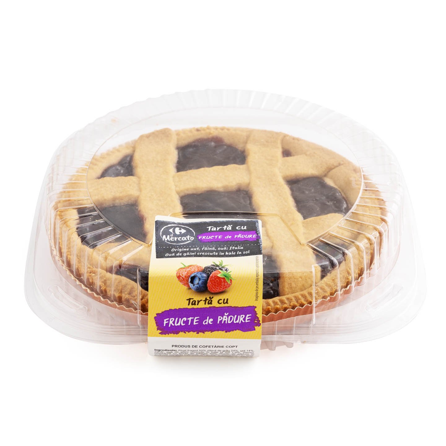 Tartă cu fructe Carrefour La Piață 500g