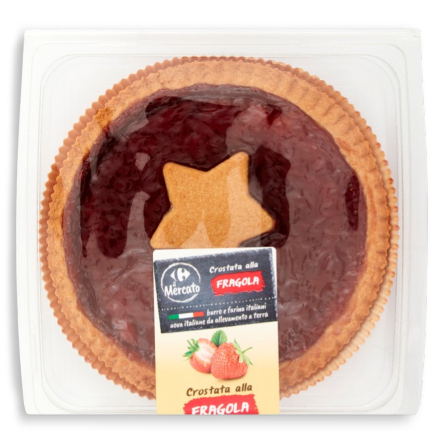 Tartă cu căpșuni Carrefour 350g