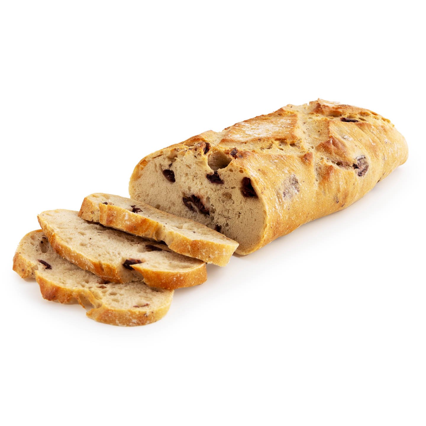Ciabatta rustică cu maia și măsline Natura 300g, per bucăți