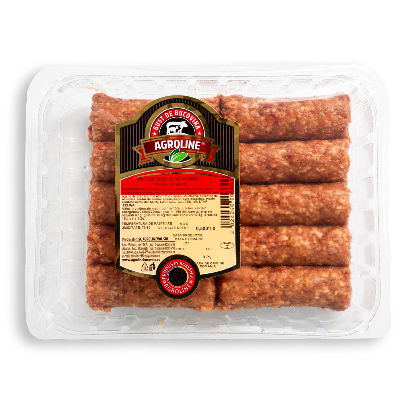 Mici de vită și miel Agroline 500g