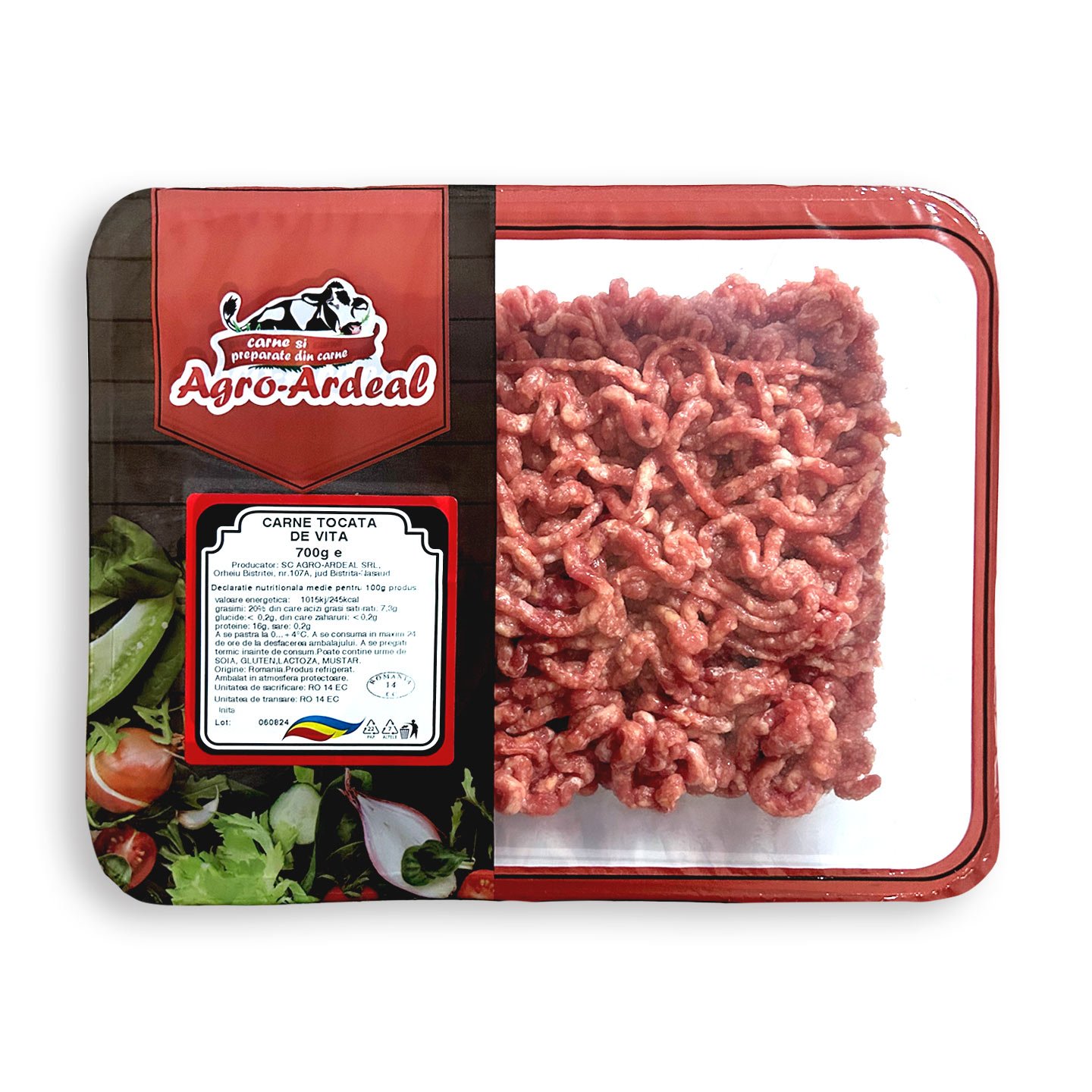 Carne tocată de vită Agro-Ardeal 700g