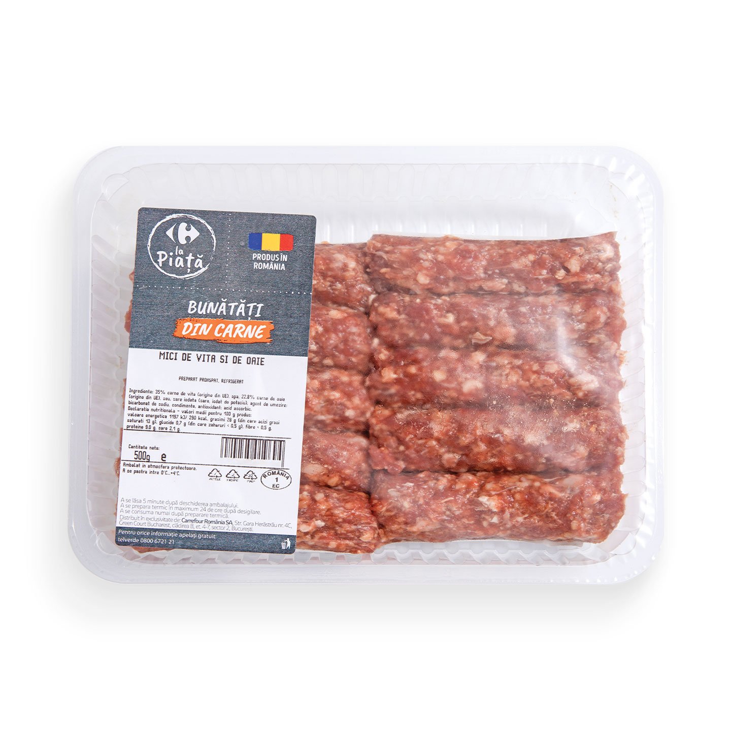 Mici de vită și oaie Carrefour La Piață 500g