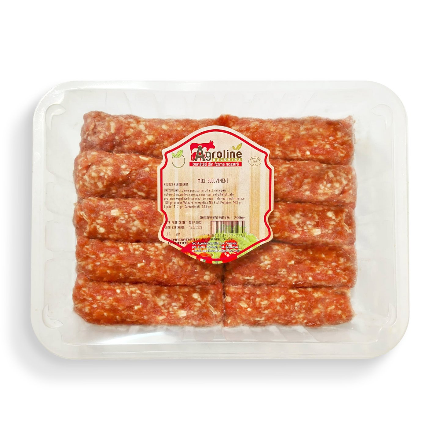 Mici bucovineni de porc și vită Agroline 700g