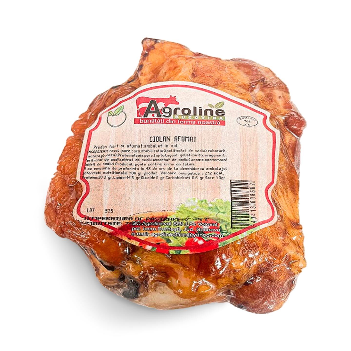 Ciolan afumat de porc Agroline per 100g