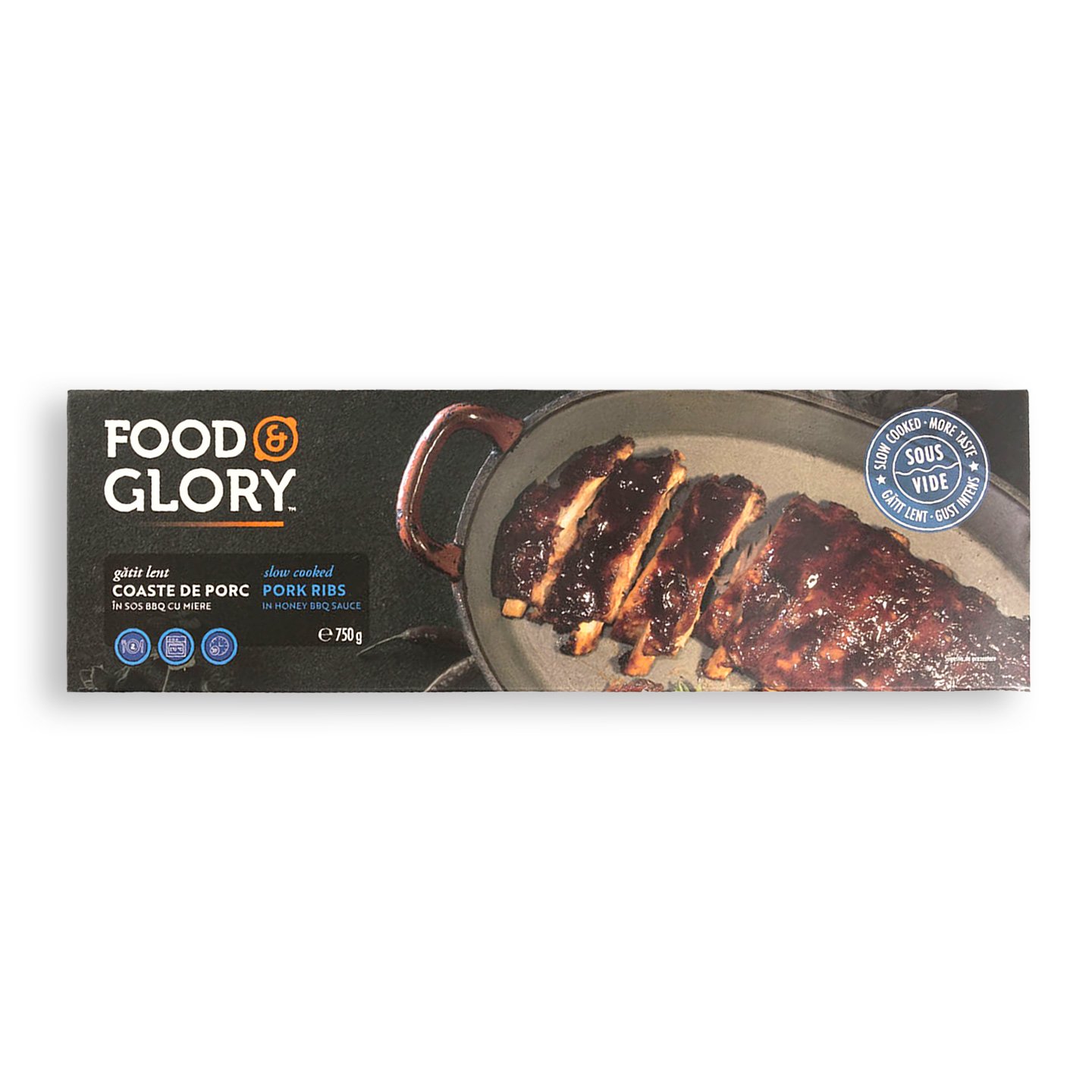 Coaste de porc, gătite lent Food&Glory 750g