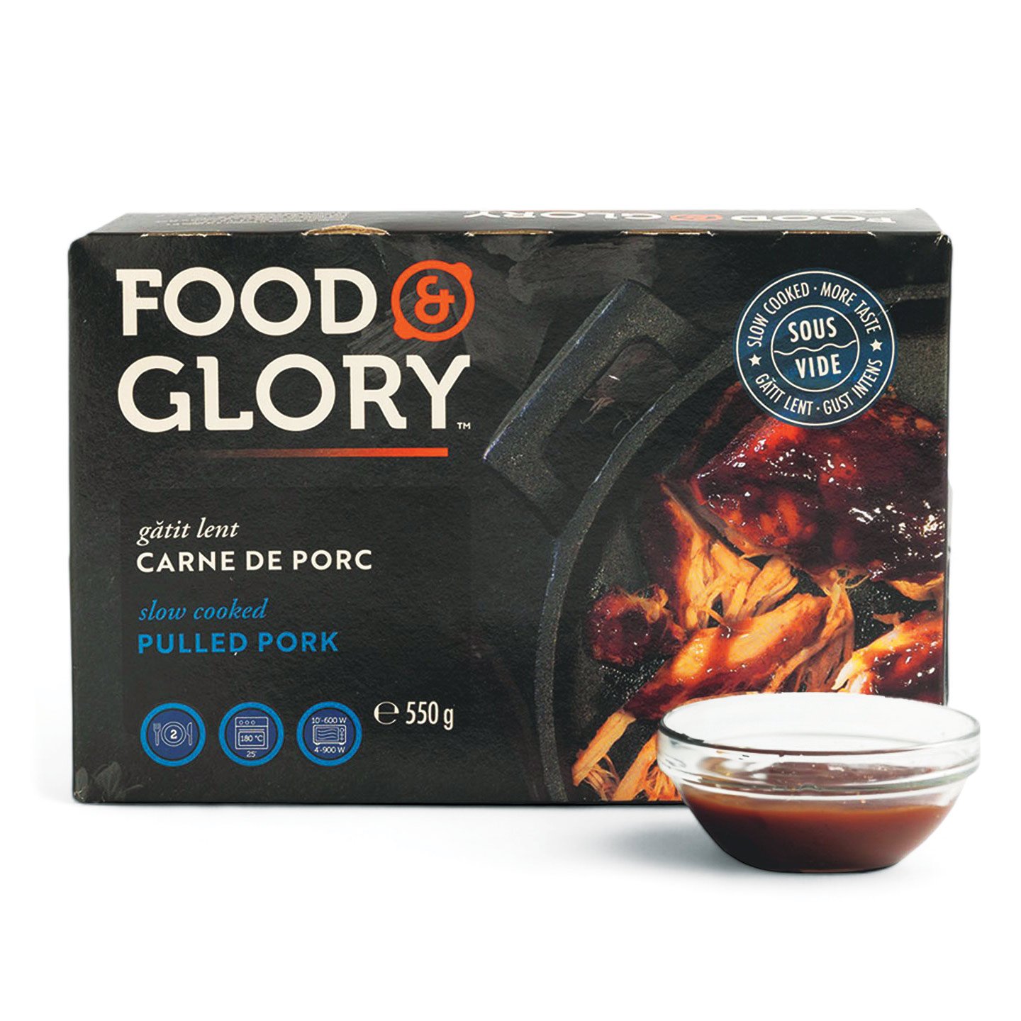 Carne de porc, gătită lent Food&Glory 550g