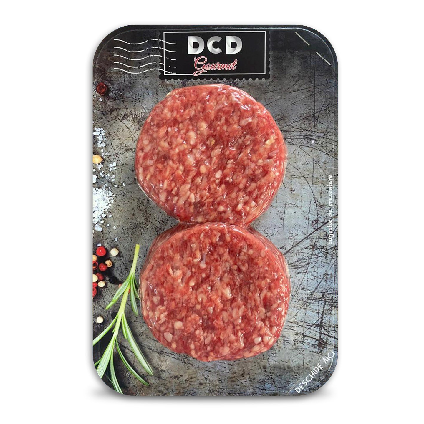 Hamburgeri din carne maturată de vită DCD Gourmet 260g,