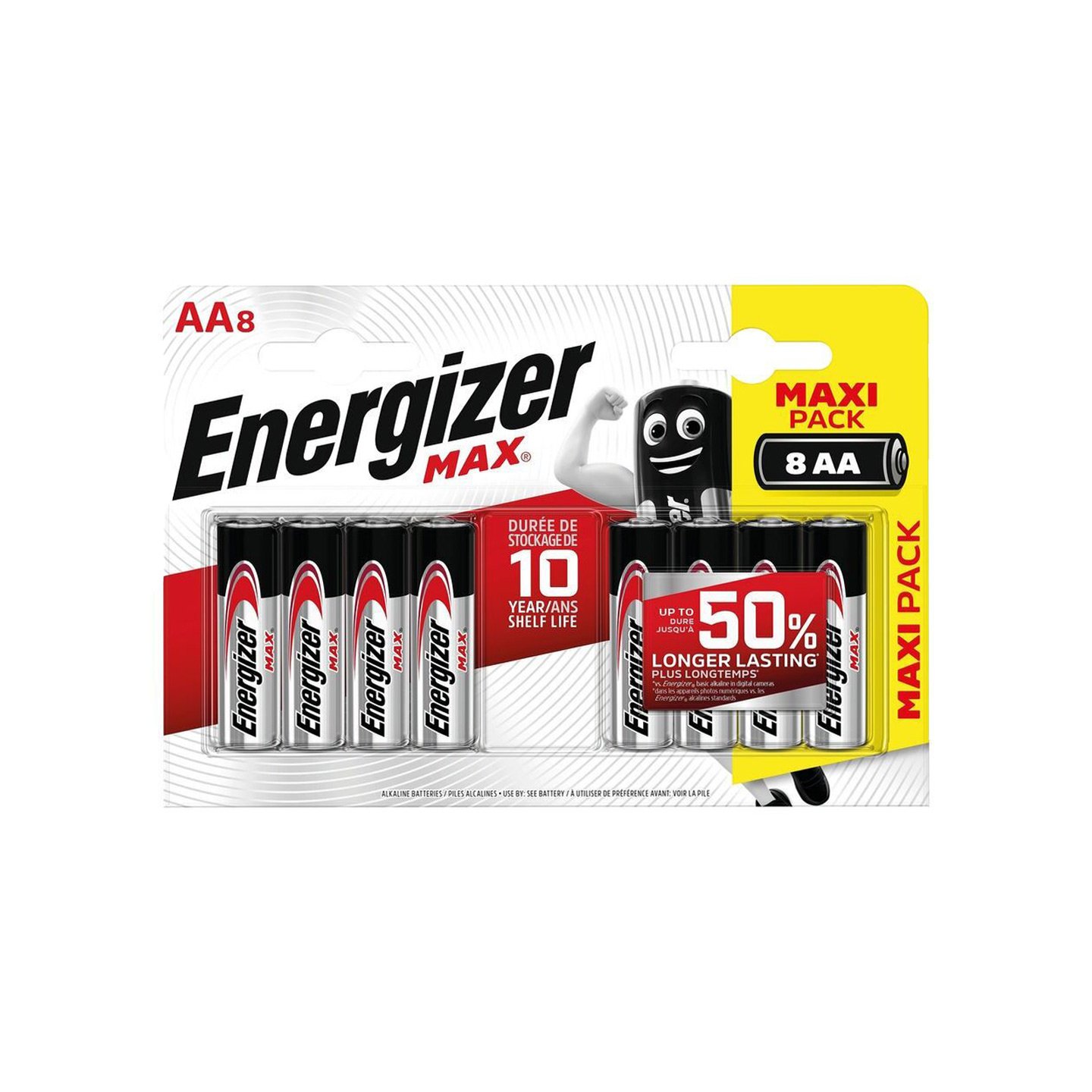 Set 8 baterii alcaline R6/AA / R03/AAA Energizer Max