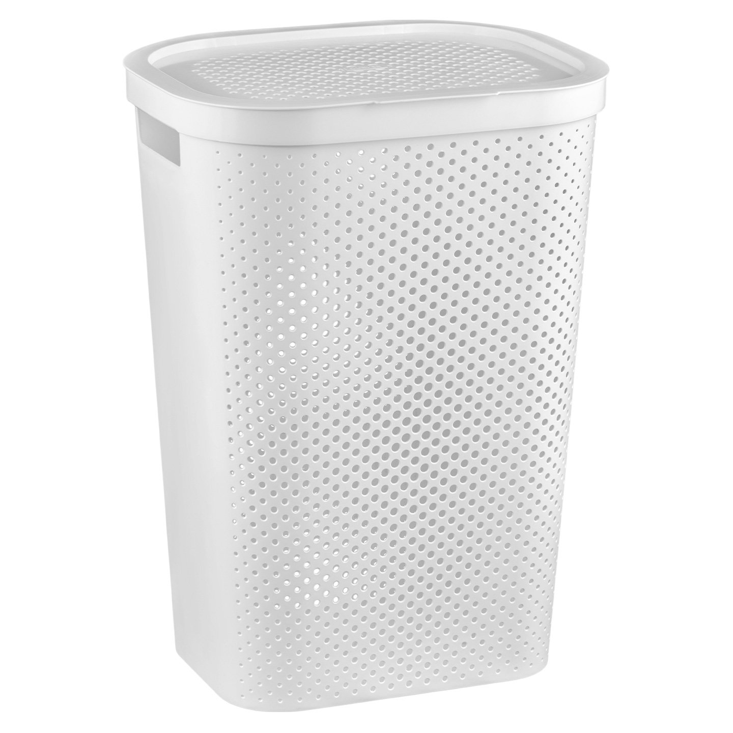 Coș depozitare rufe Curver 60 L, alb/gri