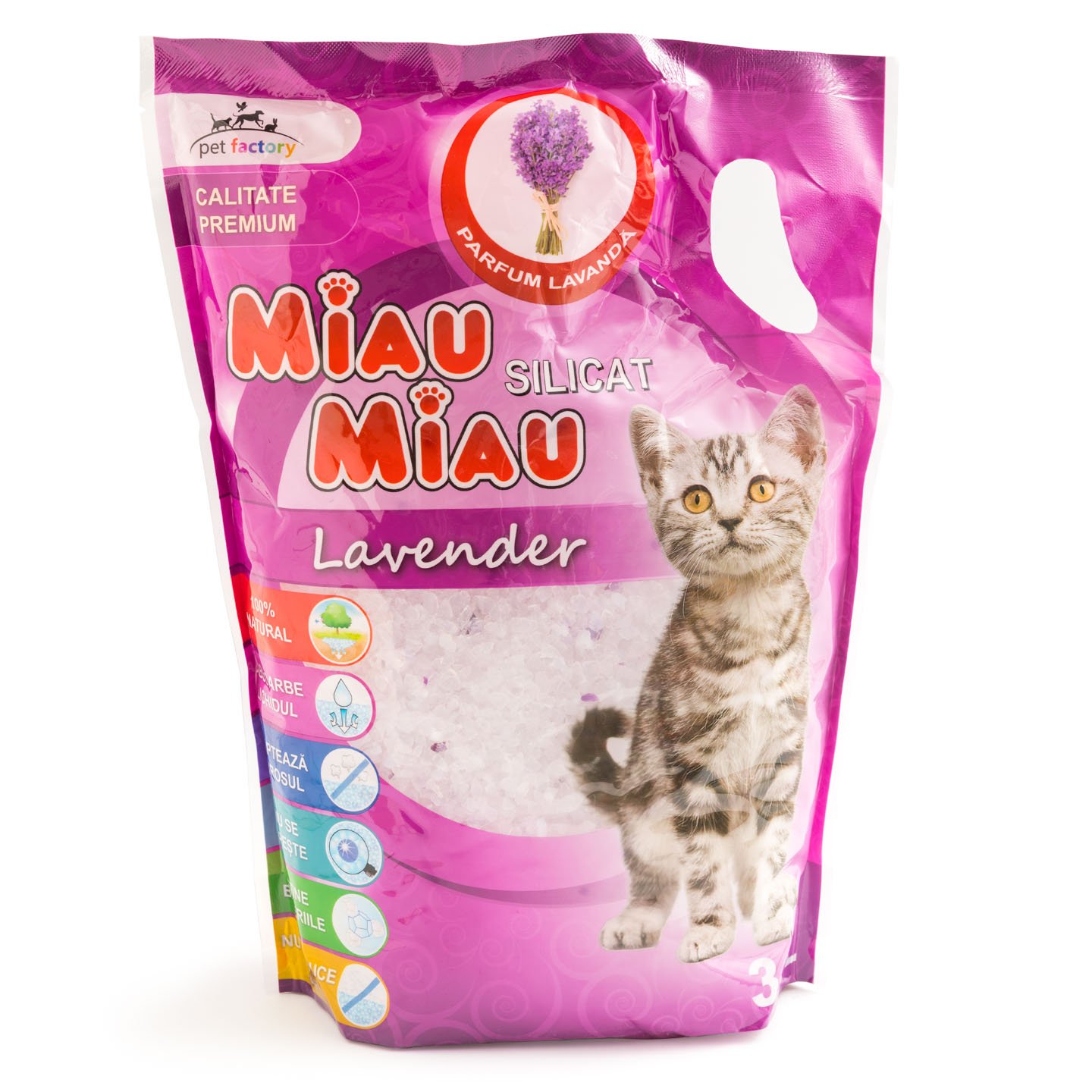 Silicat Miau Miau Lavanda 3.8L