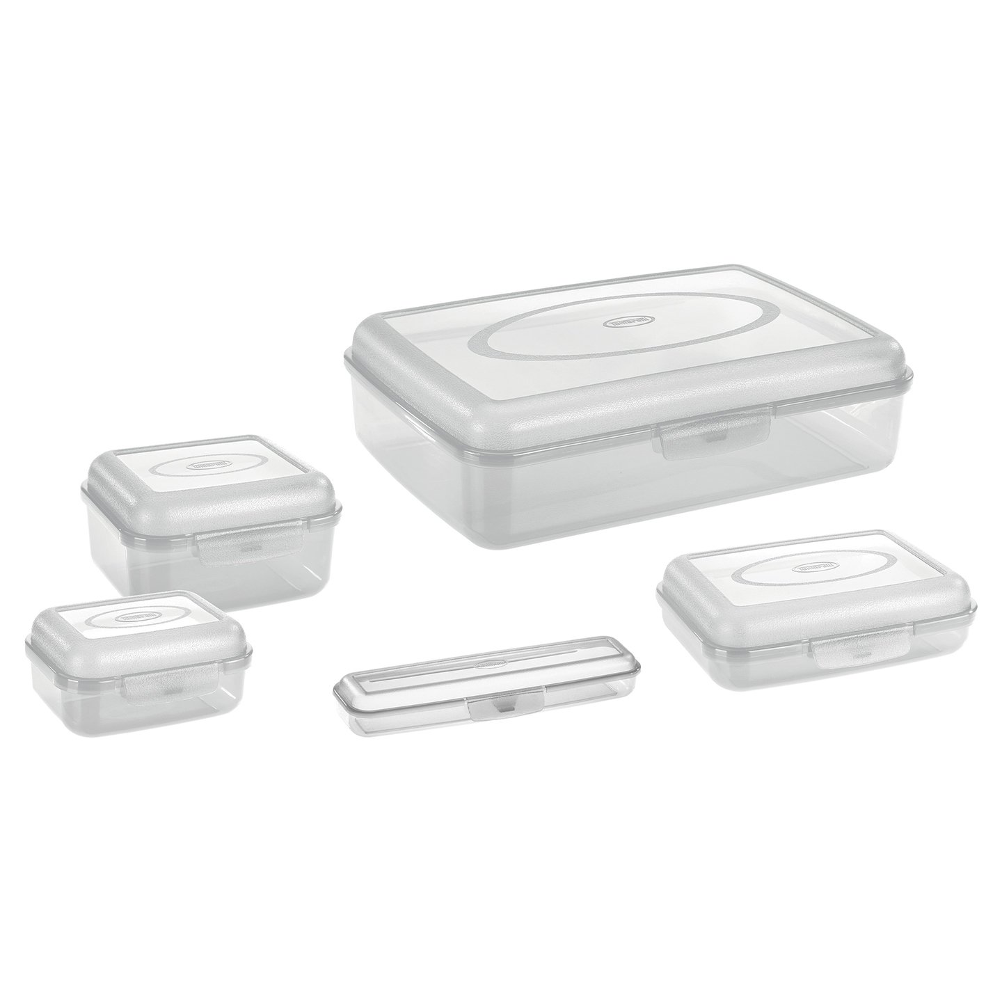 Set x 5 cutii depozitare cu capac 