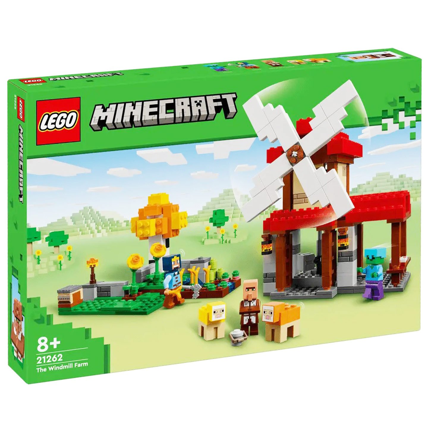Ferma cu moara de vânt Lego Minecraft 21262