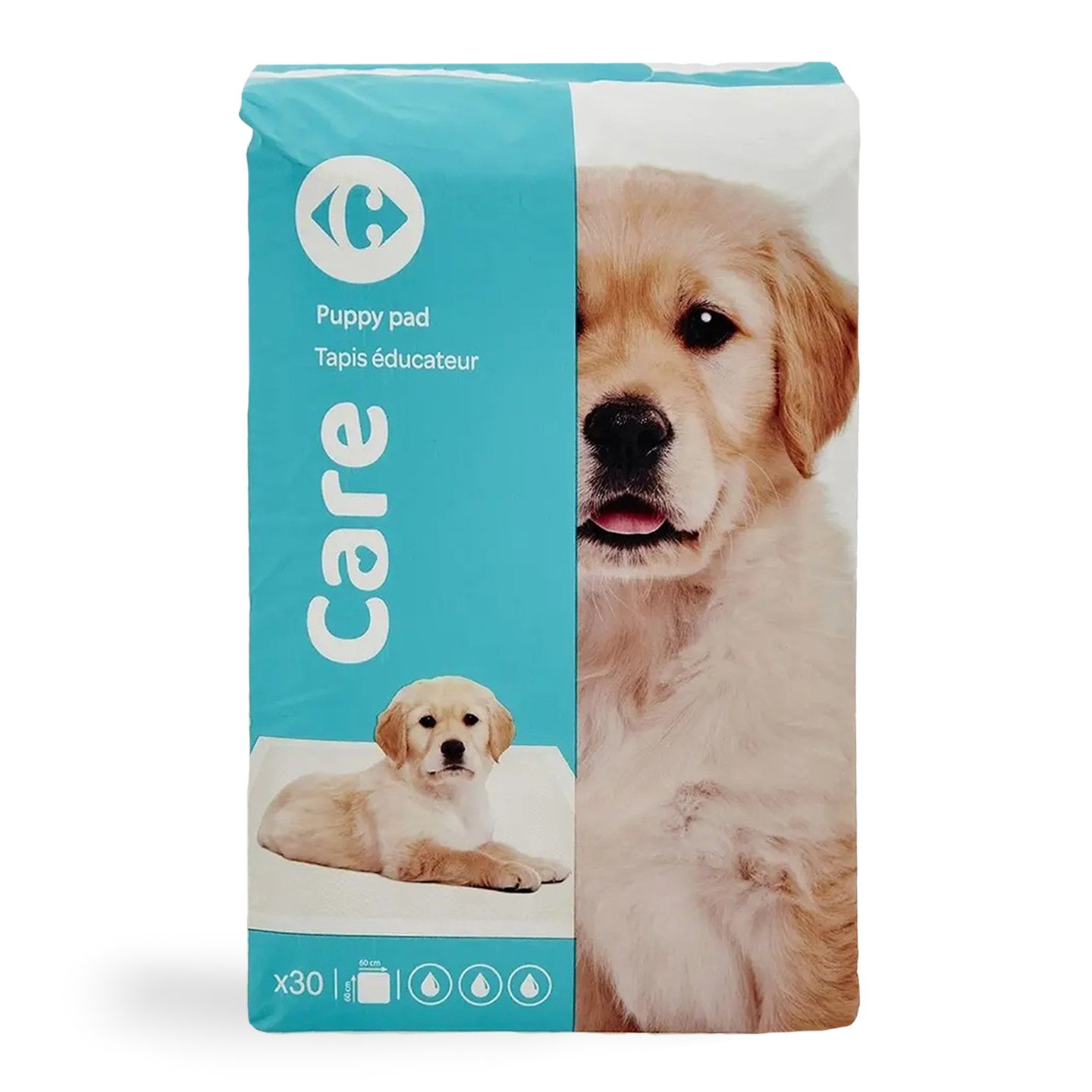 Set x 30 covorașe absorbante pentru cateluși Carrefour, 60x60 cm