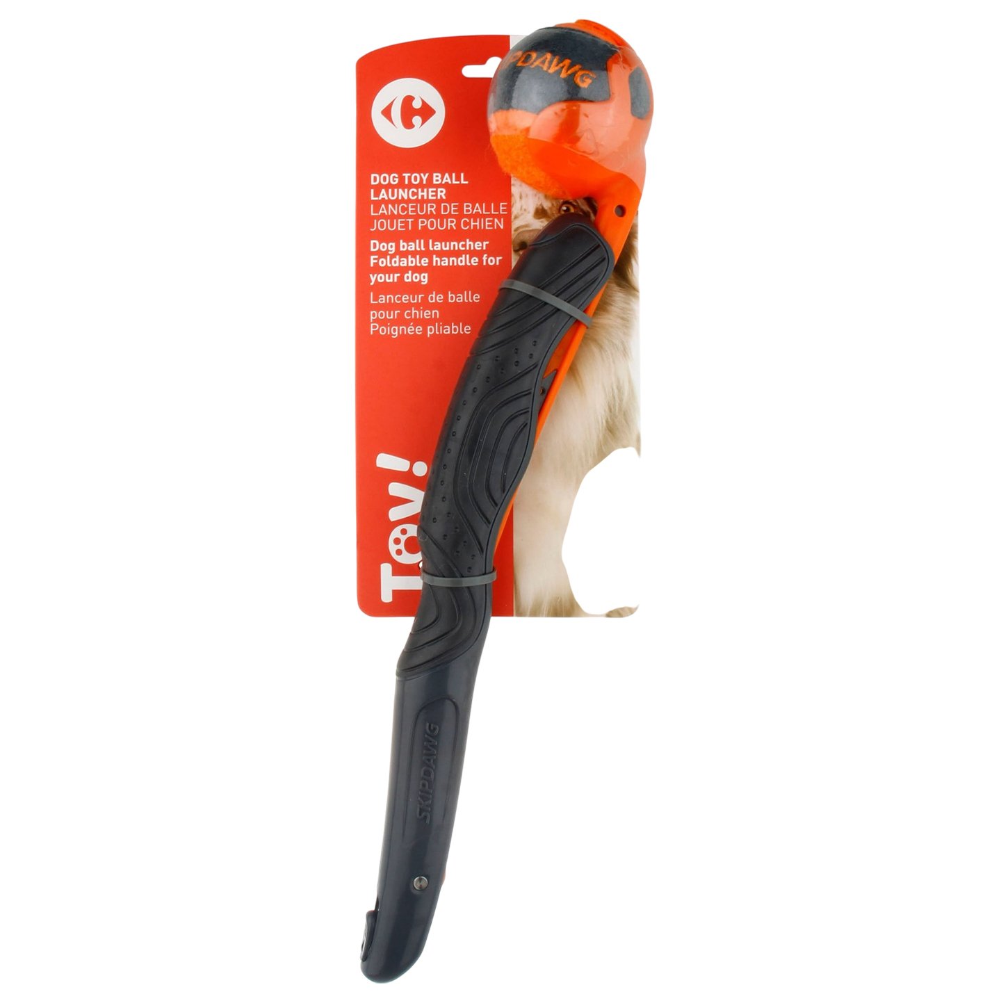 Jucărie lansator de mingi pentru câini, 60 cm Carrefour
