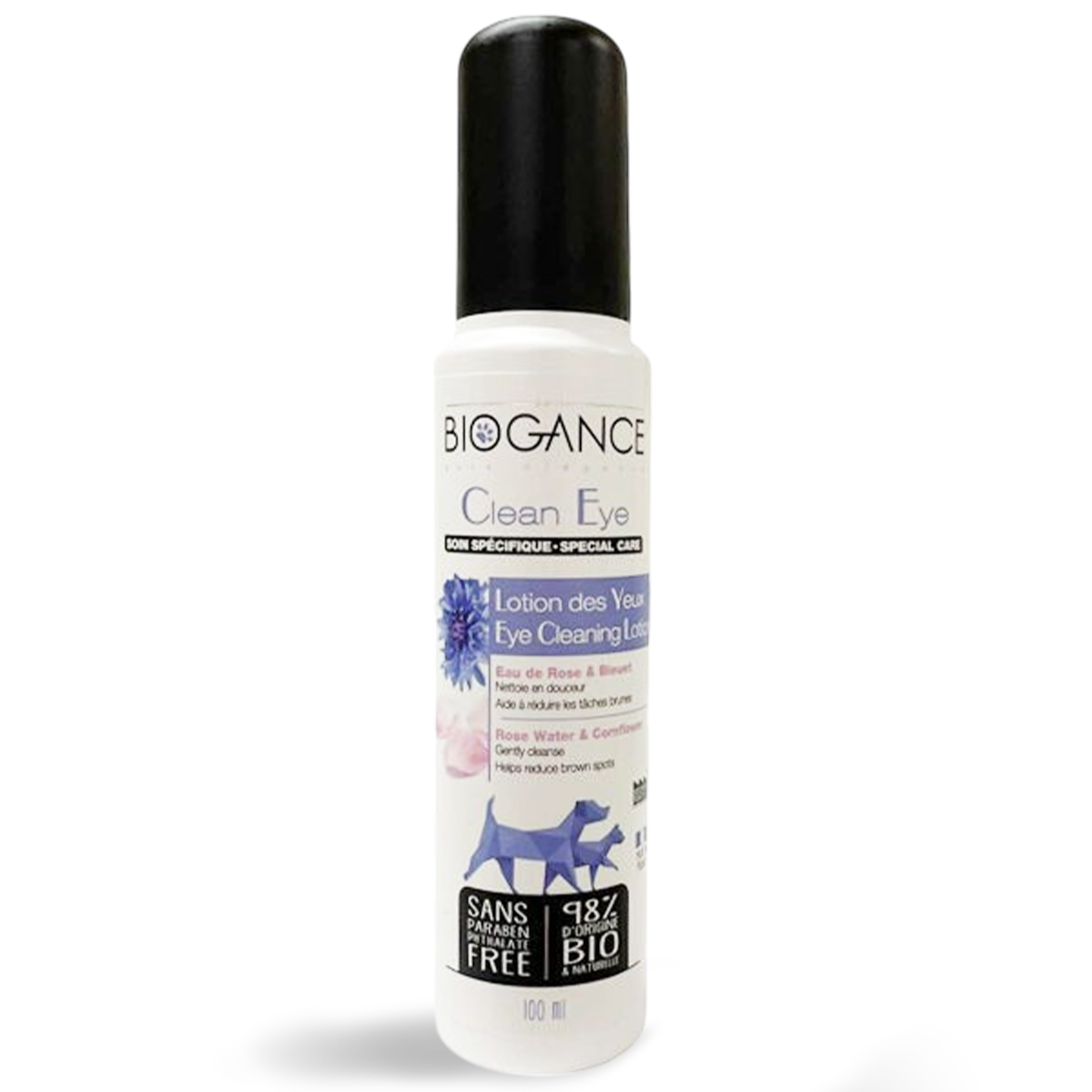 Loțiune de curățarea ochilor pentru câini și pisici Clean Eye Biogance 100ml