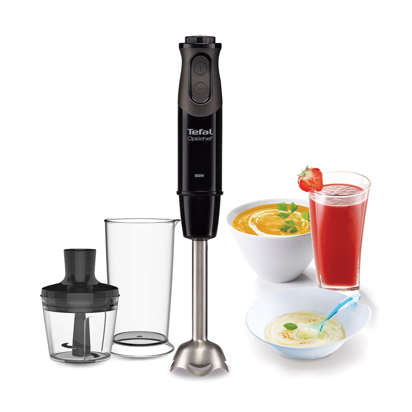 Mixer vertical HB641838, 800 W, 10 trepte de viteza Tefal