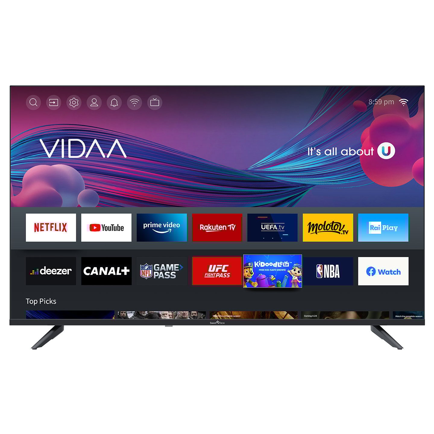 Televizor LED UHD Smart Tech 43UV10V1