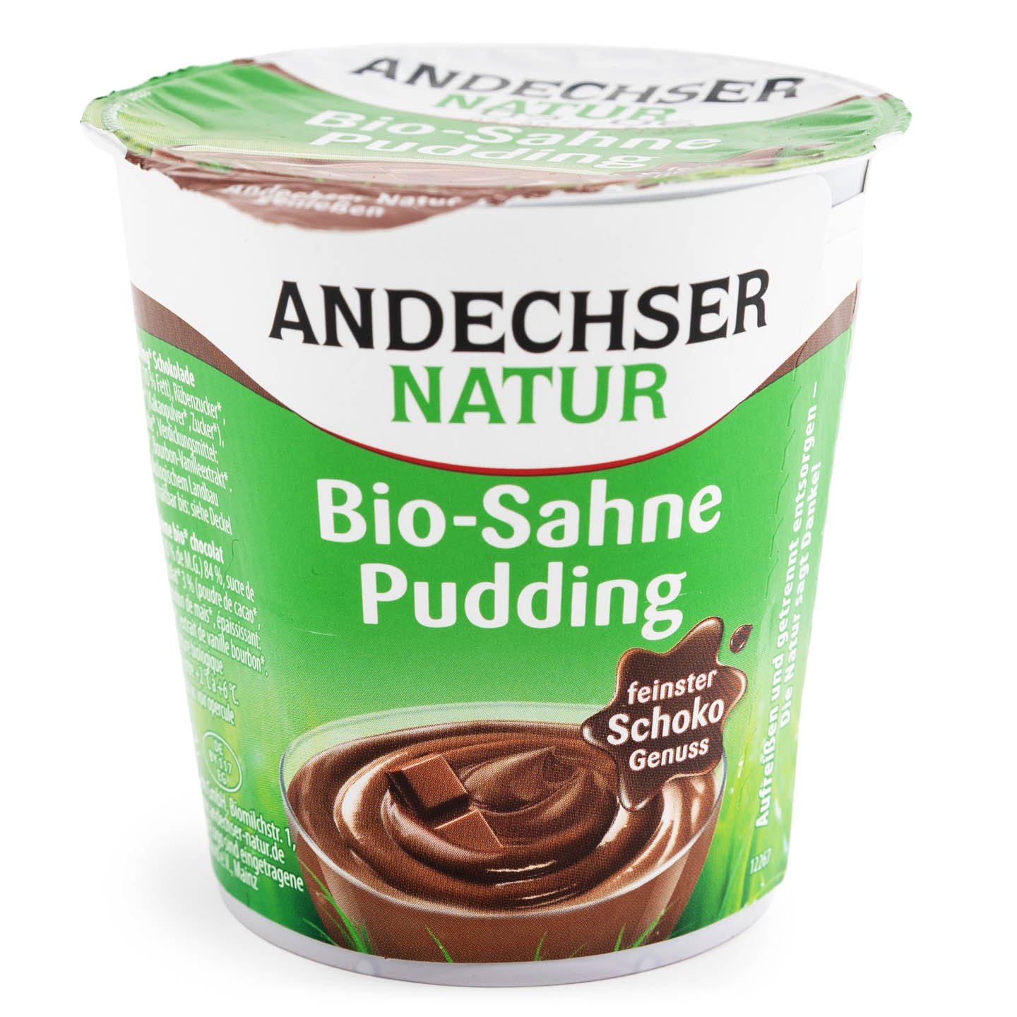 Budincă Bio de ciocolată/vanilie Andechser Natur 150 g