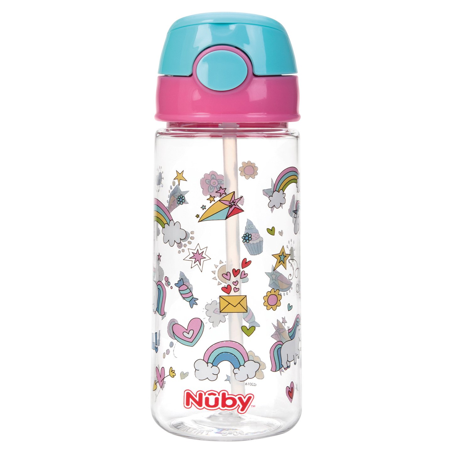 Pahar cu pai + capac Nuby