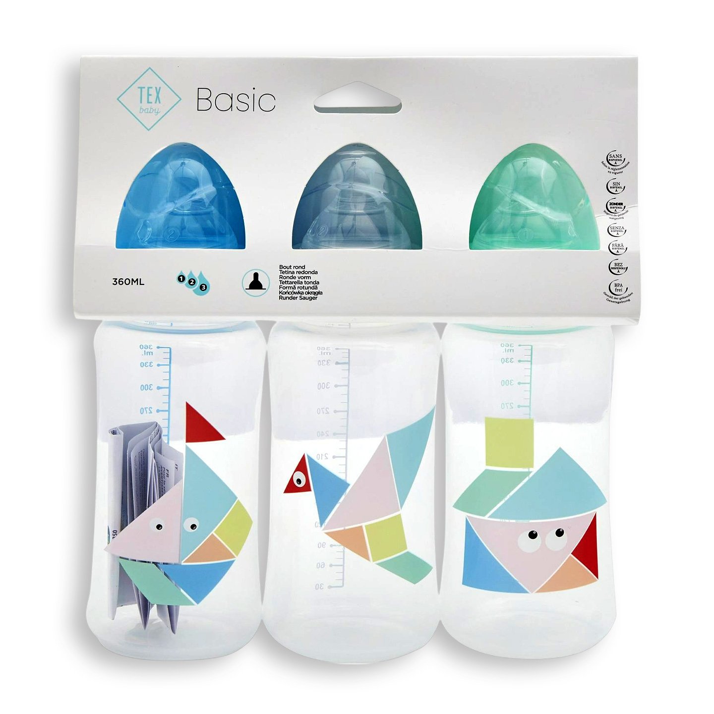 Set biberoane Tex Baby 360ml
