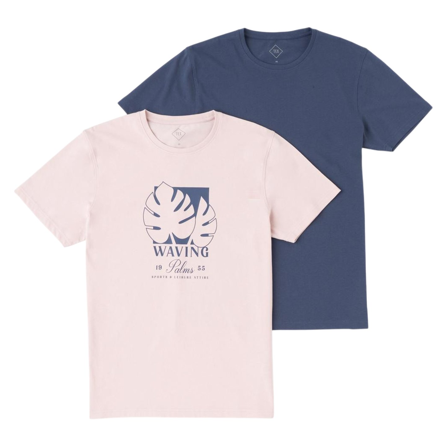 Set 2 tricouri, mărimi S/3XL Tex, diverse culori